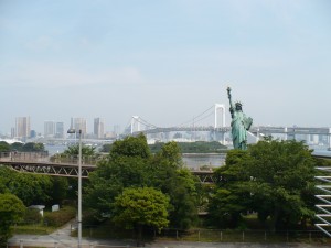 Lady Liberty is also apparently on vacation in Tokyo